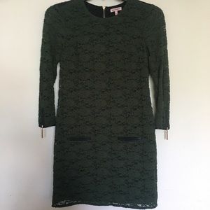 Juicy Couture Cire Lace Dress in Green, Small